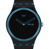 SO29S701 Reloj Swatch Minimal Line Blue Unisex banda de caucho