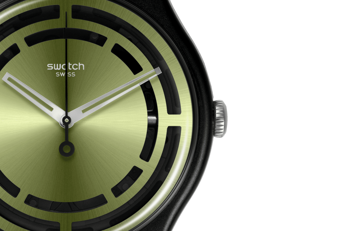 SO32B117 Reloj Swatch Leafy Line unisex correa de resina