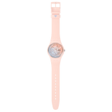 SO32P103-5300 Reloj Swatch Fleetingly Pink Pay! unisex pulsera de resina