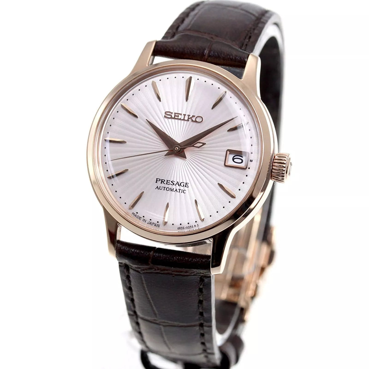 SRP852J1 Reloj Seiko Presage de dama correa de piel