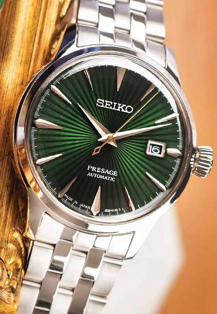 SRPE15J1 Reloj Seiko Presage Cocktail Mockingbird de hombre pulsera de metal