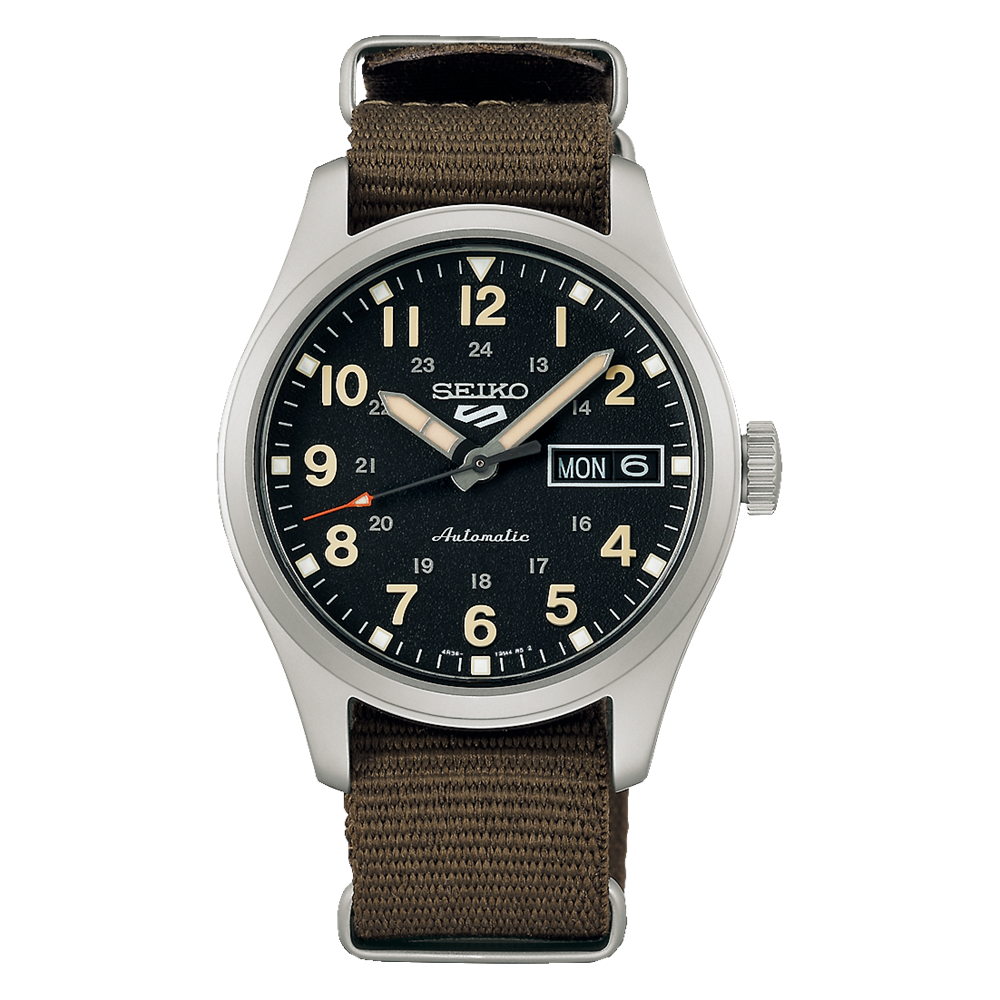 SRPJ85K1 Reloj Seiko 5 de caballero correa de tela