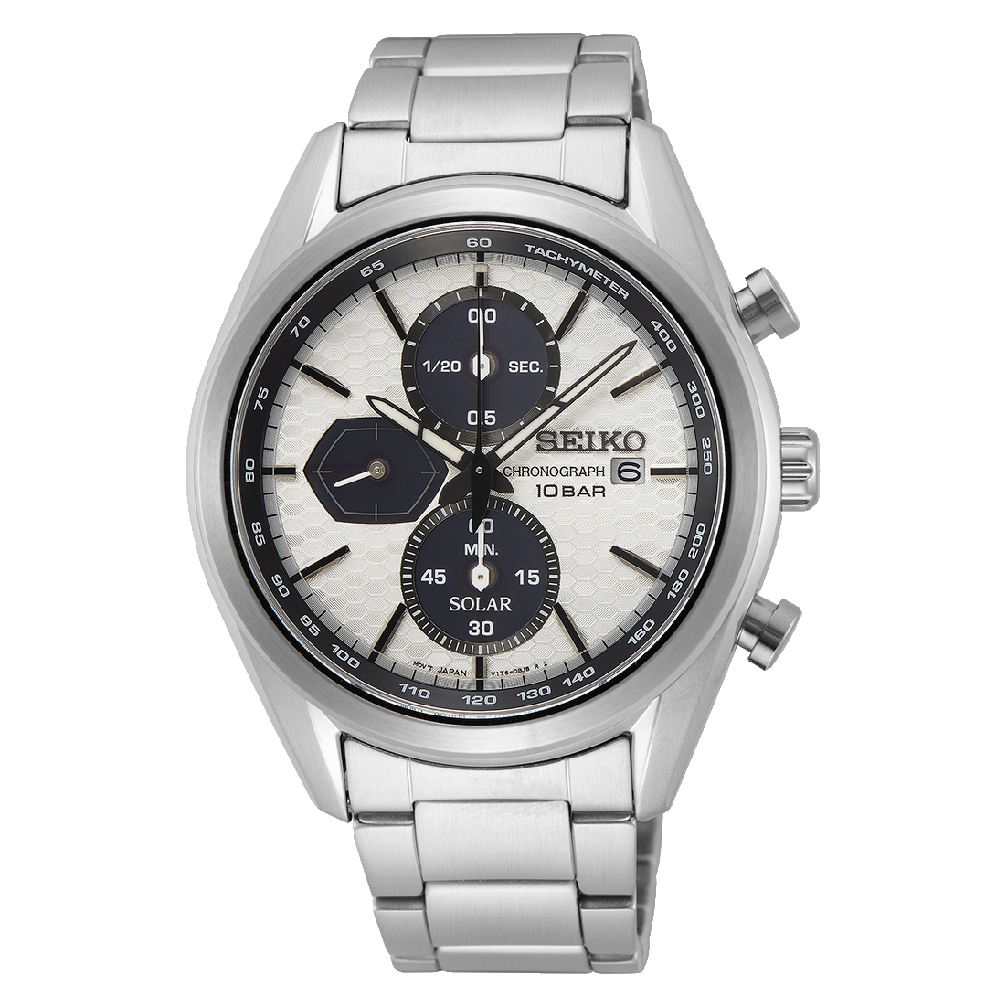 SSC769P1 Seiko Solar de caballero pulsera de metal