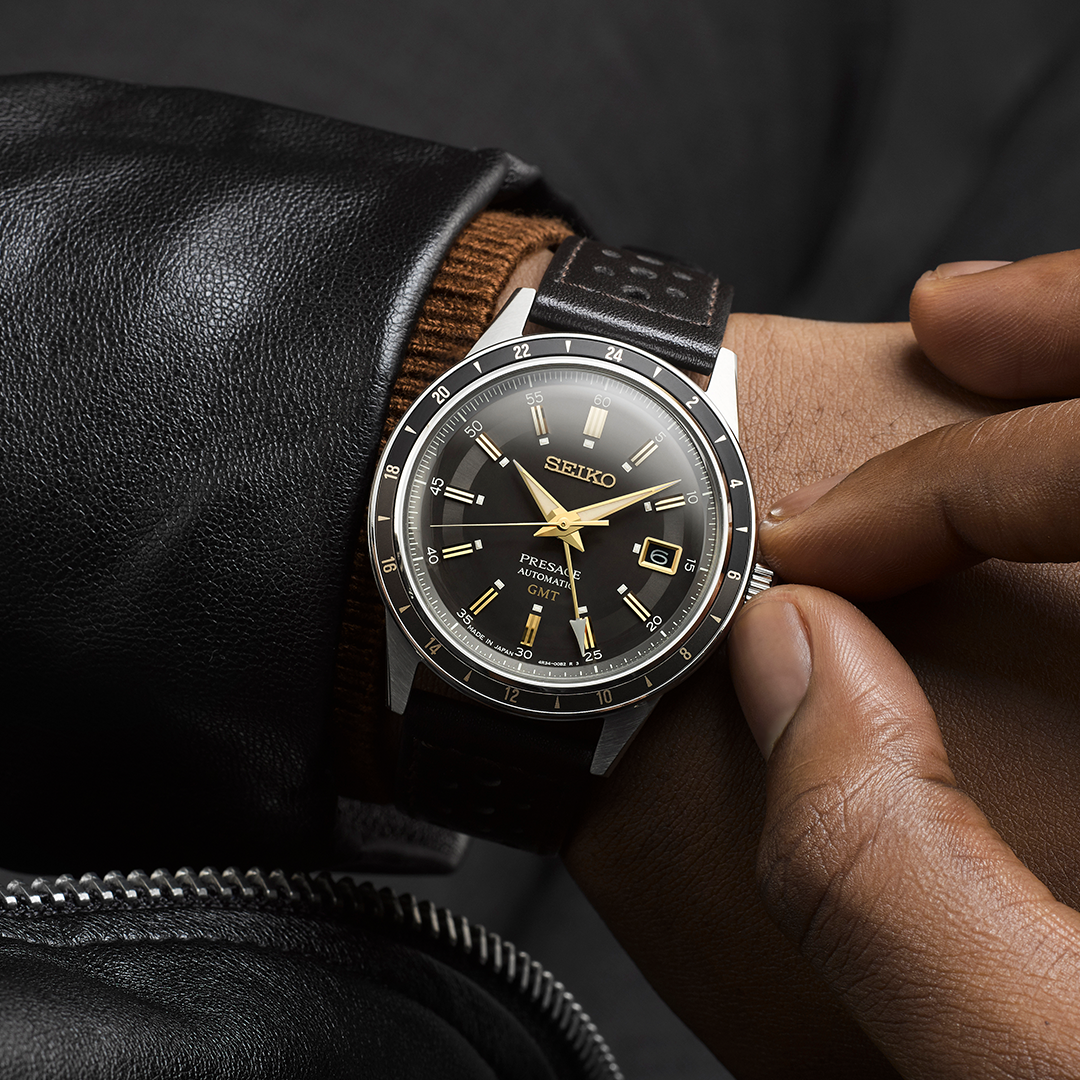SSK013J1 Reloj Seiko Presage Style60's de hombre correa de piel