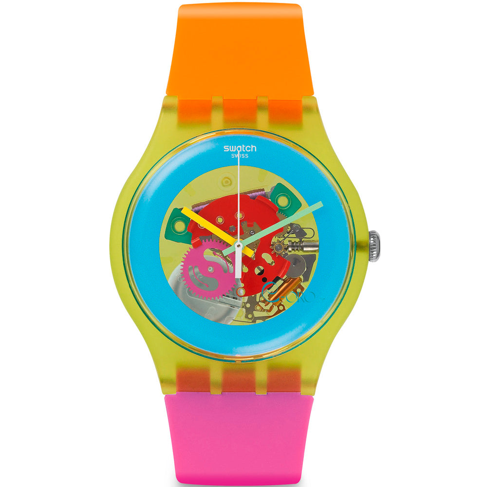 SUOJ101 Reloj Swatch Color Palette unisex pulsera de caucho