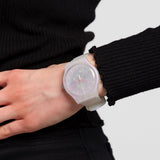 SUOK155 Reloj Swatch Pink Mist de dama correa de silicona