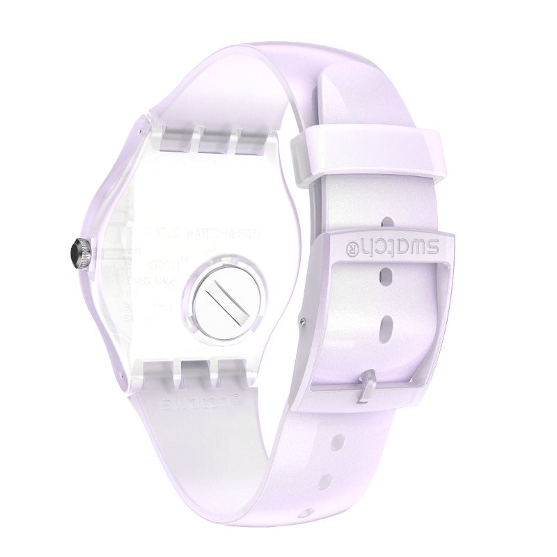 SUOK155 Reloj Swatch Pink Mist de dama correa de silicona
