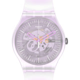 SUOK155 Reloj Swatch Pink Mist de dama correa de silicona