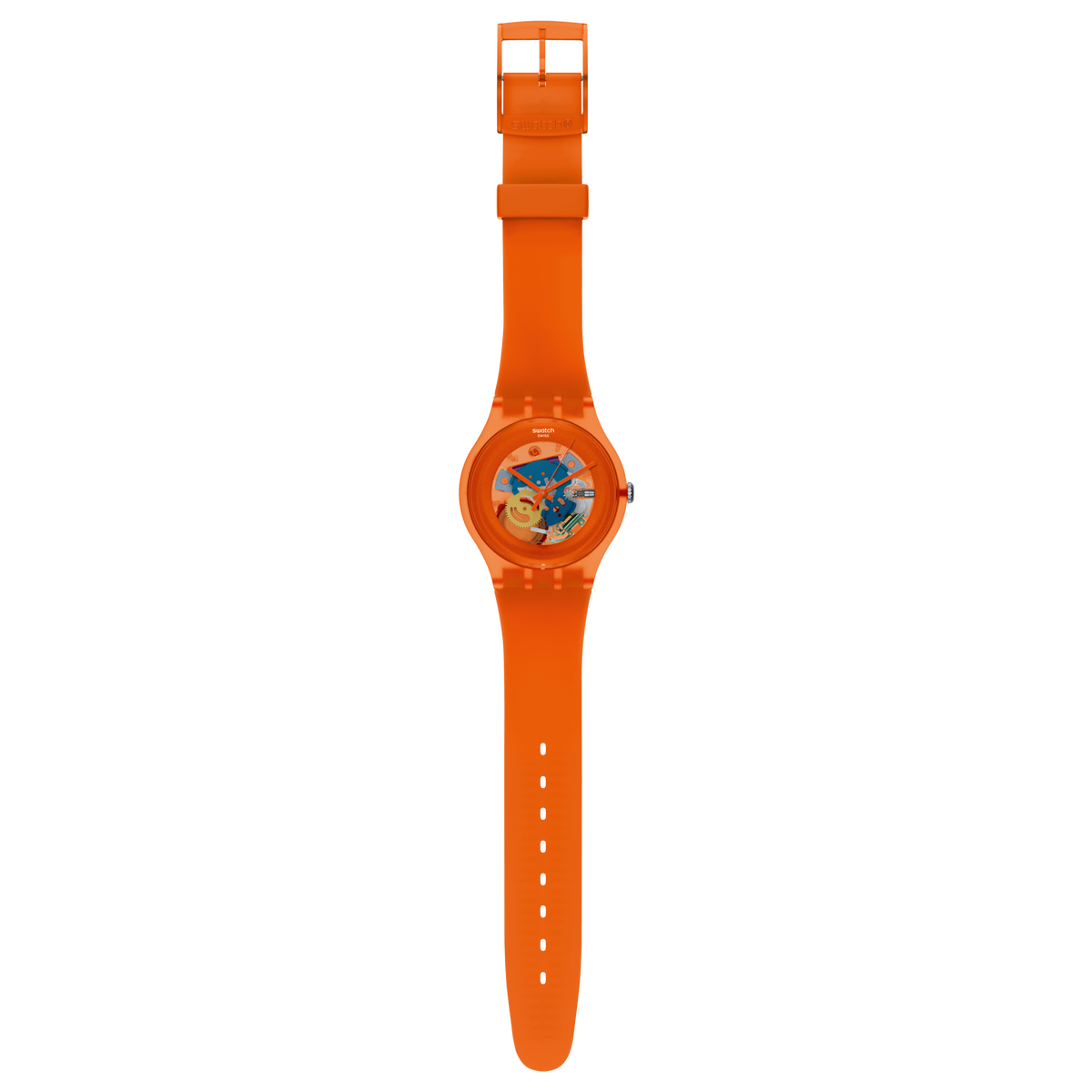 SUOO100 Swatch Orangish Lacquered unisex pulsera de resina