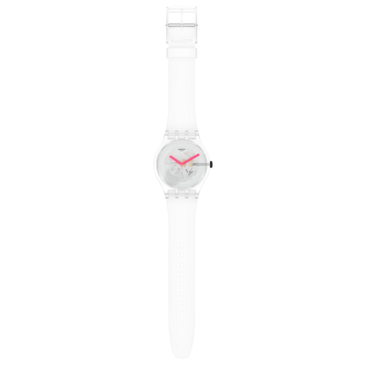 SUOW172 Swatch Snow Blur de dama pulsera de caucho