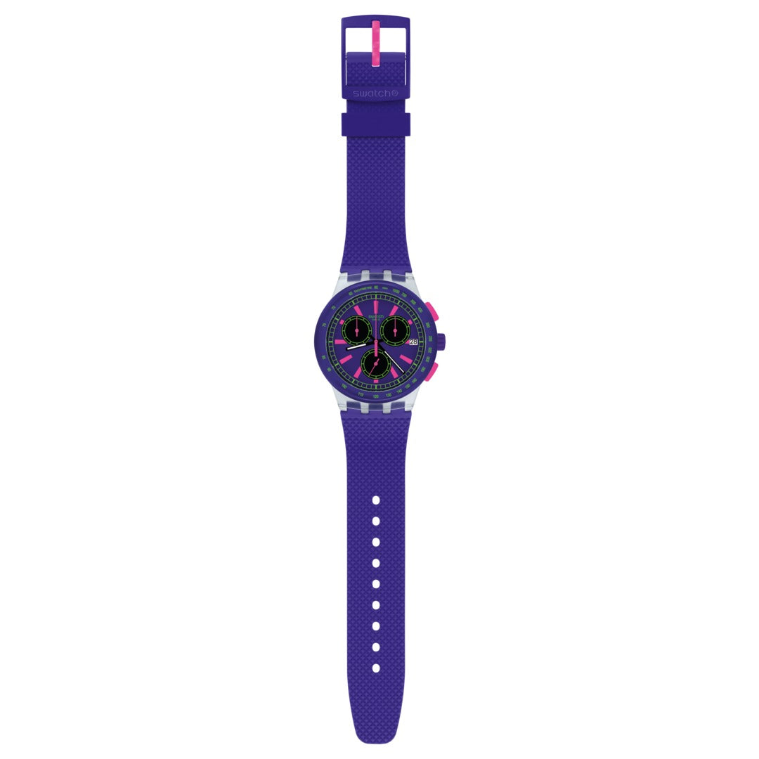 SUSK400 Reloj Swatch Purp-Lol de señorita correa de resina