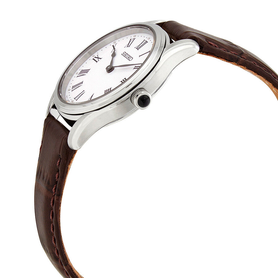 SWR071P1 Reloj Seiko Classic de dama pulsera de cuero 29 mm