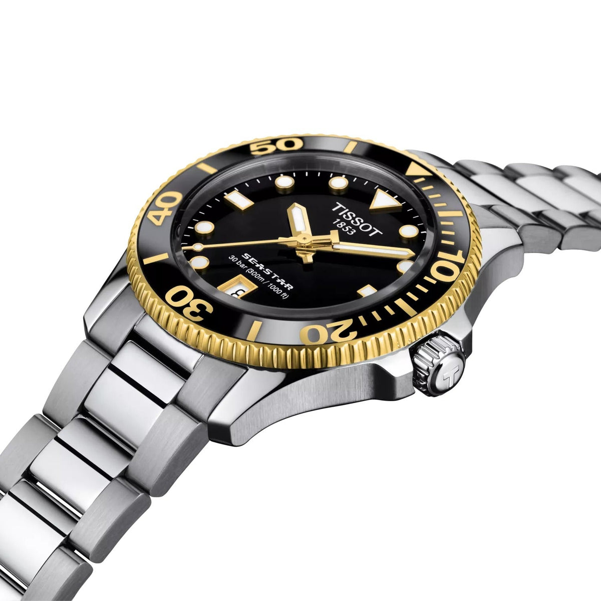 T120.210.21.051.00 Reloj Tissot Seastar 1000 de hombre correa de metal