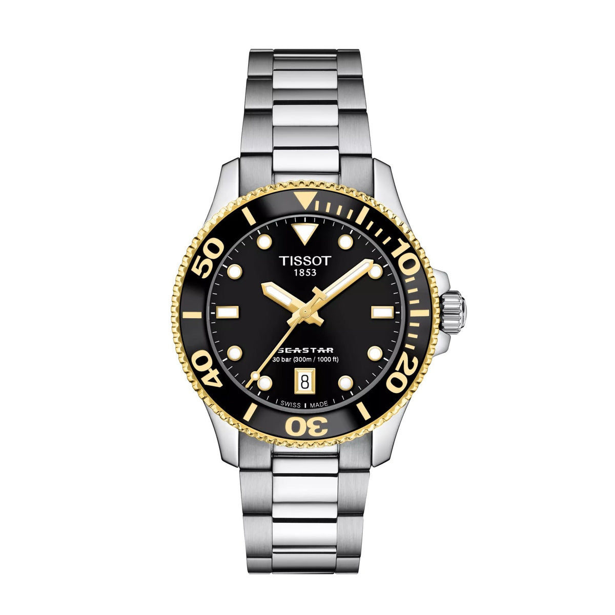 T120.210.21.051.00 Reloj Tissot Seastar 1000 de hombre correa de metal