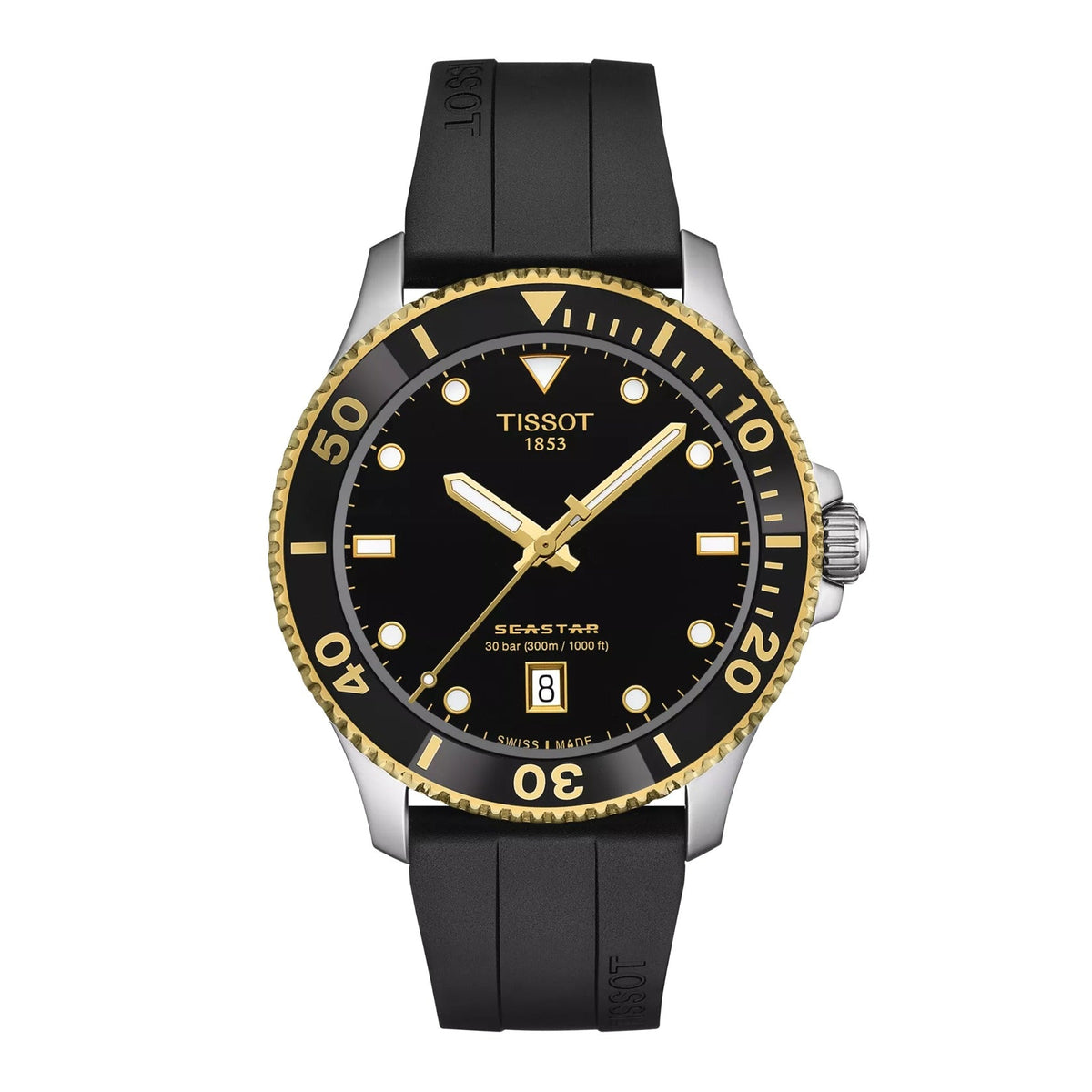 T120.410.27.051.00 Reloj Tissot Seastar 1000 de hombre correa de silicona