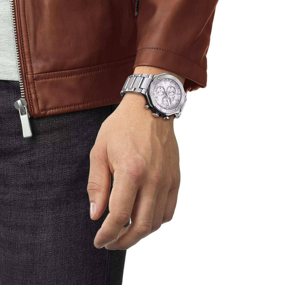 T141.417.11.031.00 Reloj Tissot T-Race de hombre banda de acero inoxidable