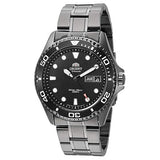 TAA02003B Reloj Orient Ray Raven de hombre correa de acero inoxidable