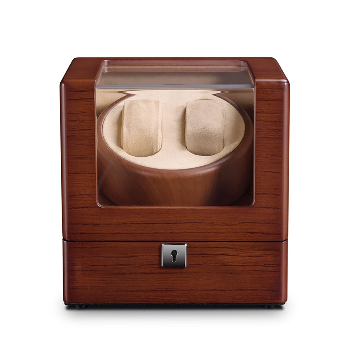 TC-009 Caja Rotatoria de dos relojes Tancy de madera