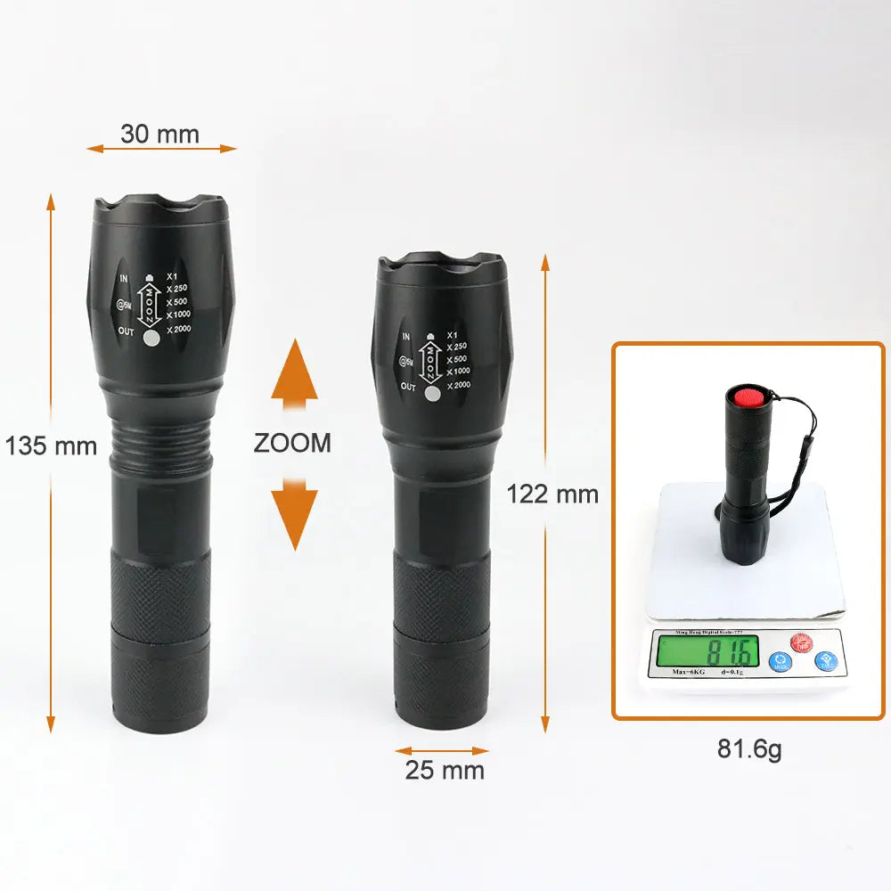 TS-FL1008 Linterna LED Táctica de 1000 Lúmenes