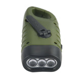 TS-FL1142 Linterna Solar de Manivela Mini Linterna LED Recargable de Emergencia