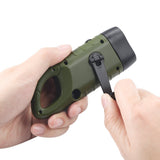 TS-FL1142 Linterna Solar de Manivela Mini Linterna LED Recargable de Emergencia
