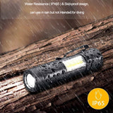 TS-FL1198 Linterna LED de Alta Potencia con Zoom y 4 Modos de Luz