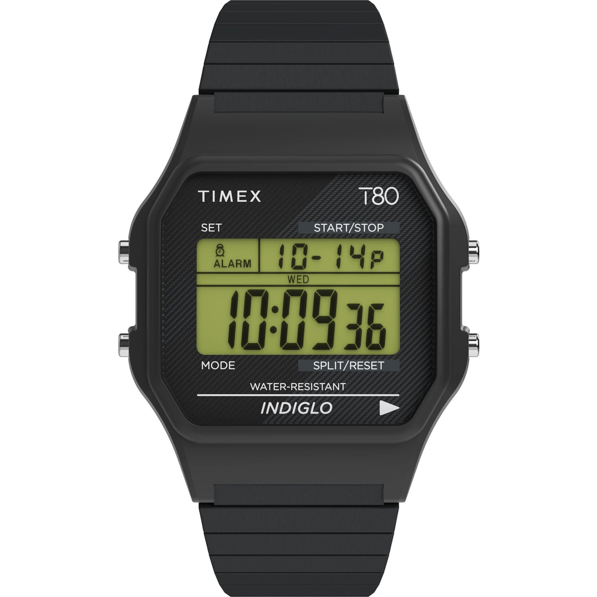 TW2R67000 Reloj Timex T80 unisex correa de acero inoxidable 34 mm