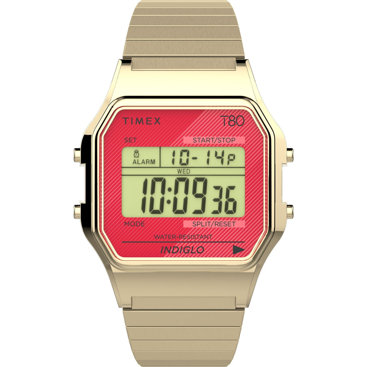 TW2V19200 Reloj Timex T80 unisex correa de metal 34 mm