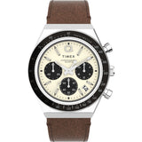 TW2V42800 Reloj Timex Q Chronograph de hombre correa de cuero