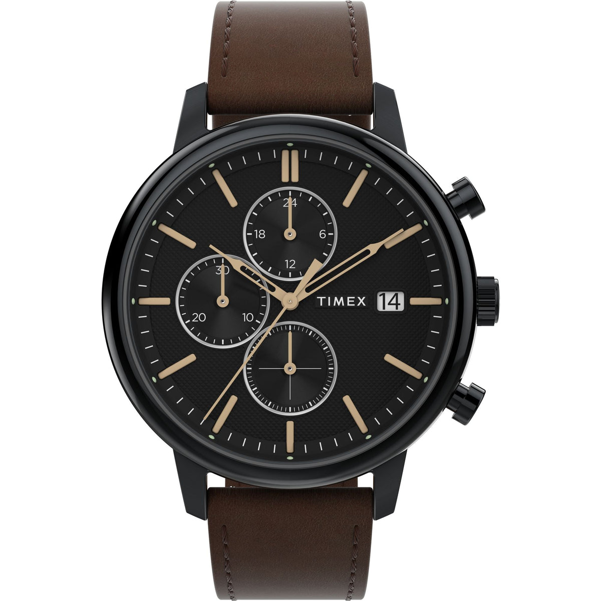 TW2W13200 Reloj Timex Chicago de hombre pulsera de piel 45 mm