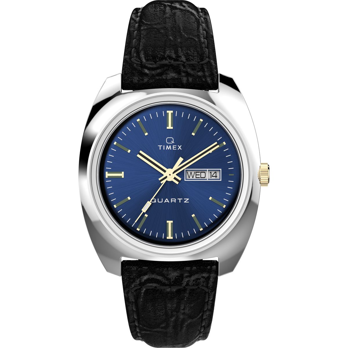 TW2W44800 Reloj Timex Q Day/Date de hombre correa de cuero