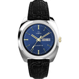 TW2W44800 Reloj Timex Q Day/Date de hombre correa de cuero