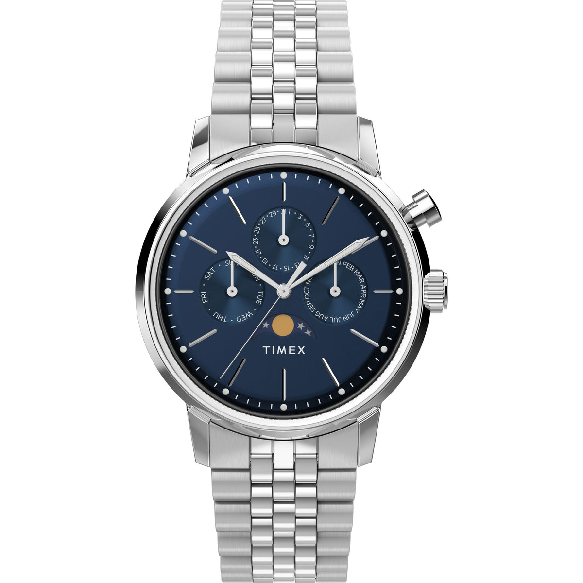 TW2W51300 Reloj Timex Marlin Moon Phase de hombre correa de metal