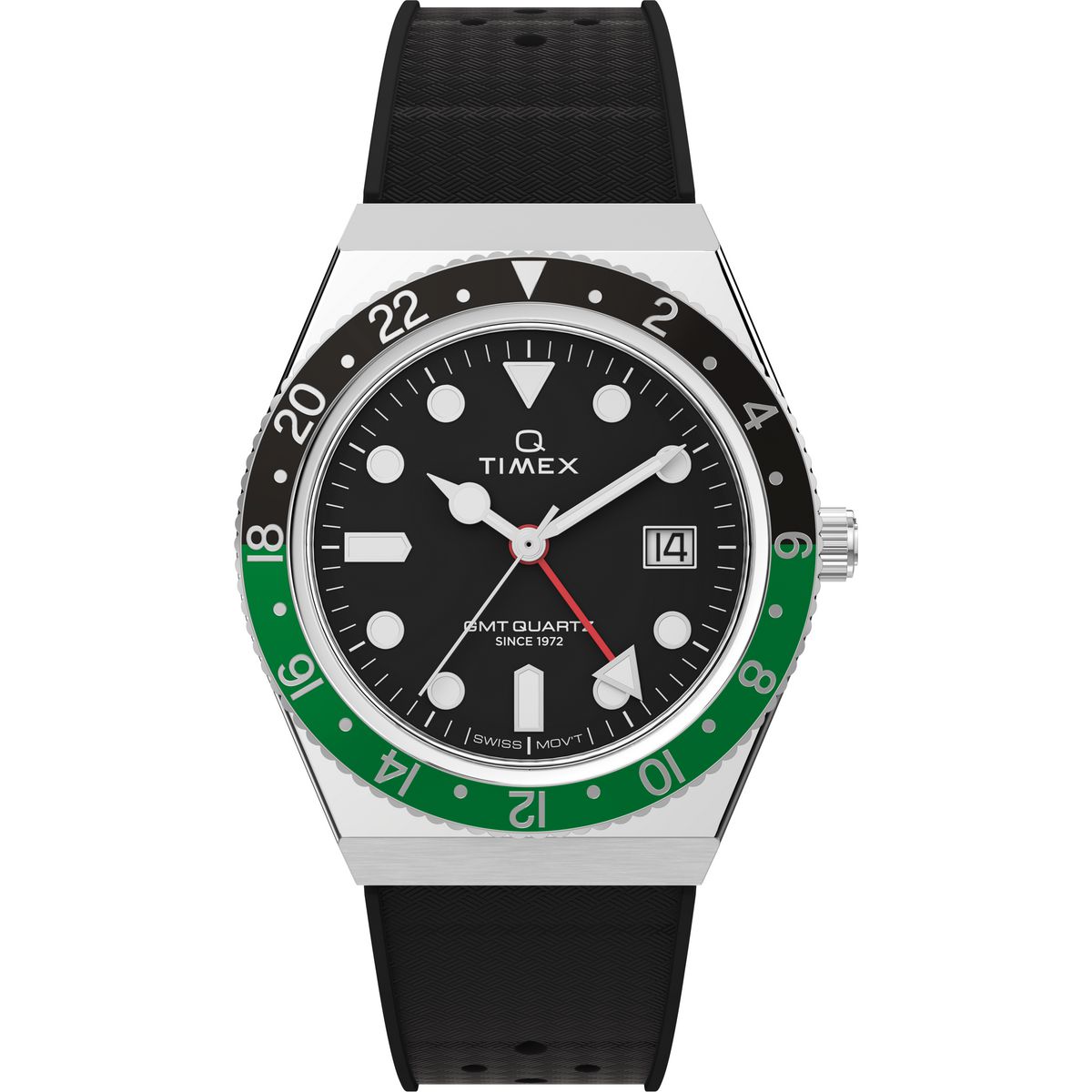 TW2W57500 Reloj Timex Q GMT de hombre correa de resina