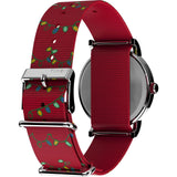 TW2W80800 Reloj Timex x Peanuts Holiday Unisex pulsera de tela 38 mm