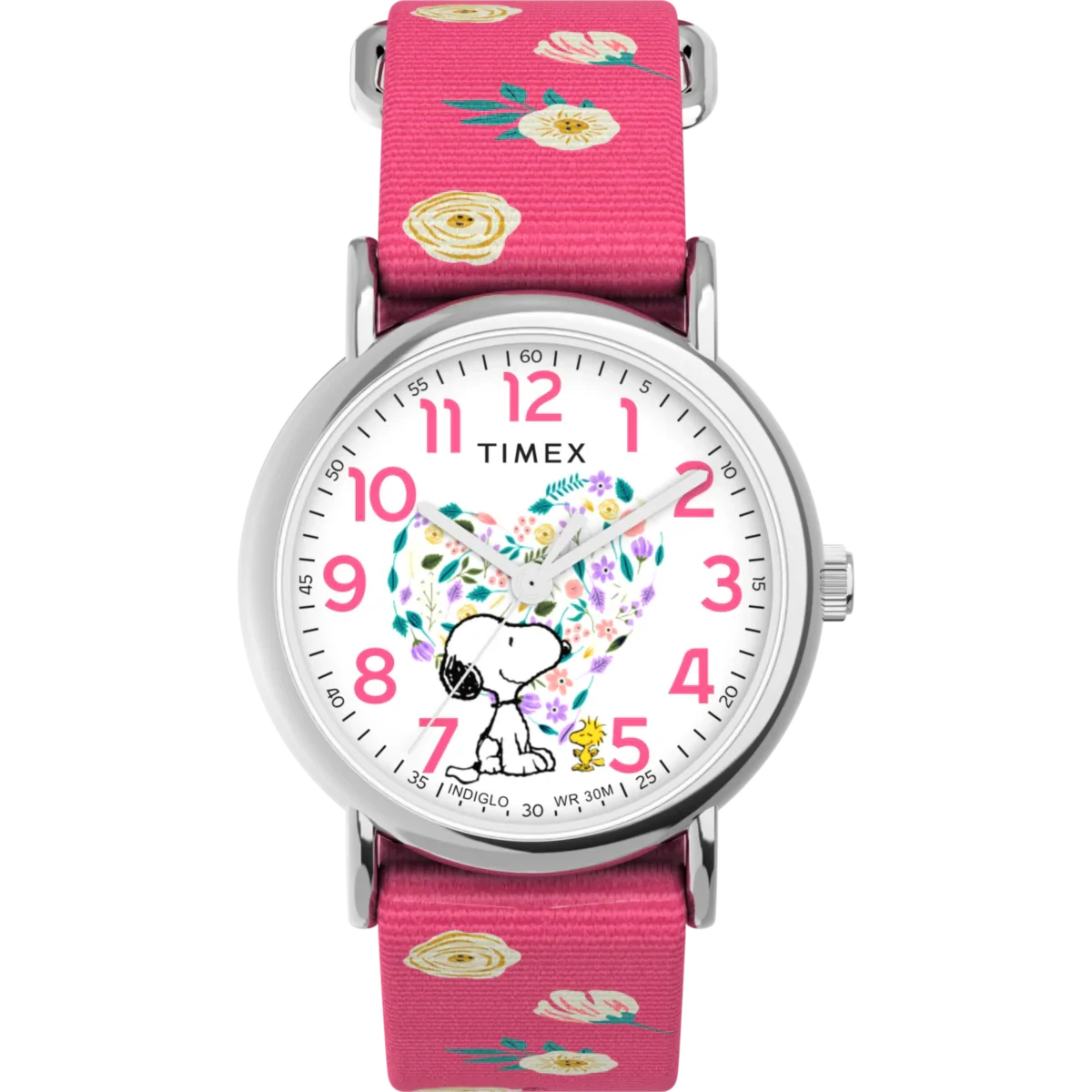 TW2W83100 Reloj Timex x Peaunuts de dama pulsera de tela 38 mm