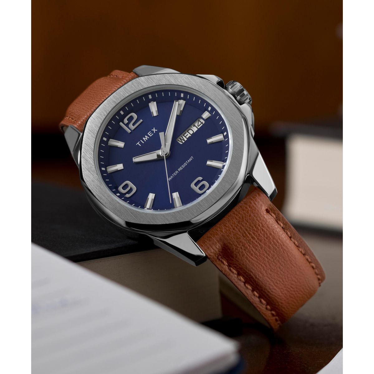 TW2W92800 Reloj Timex Essex Day de hombre correa de cuero