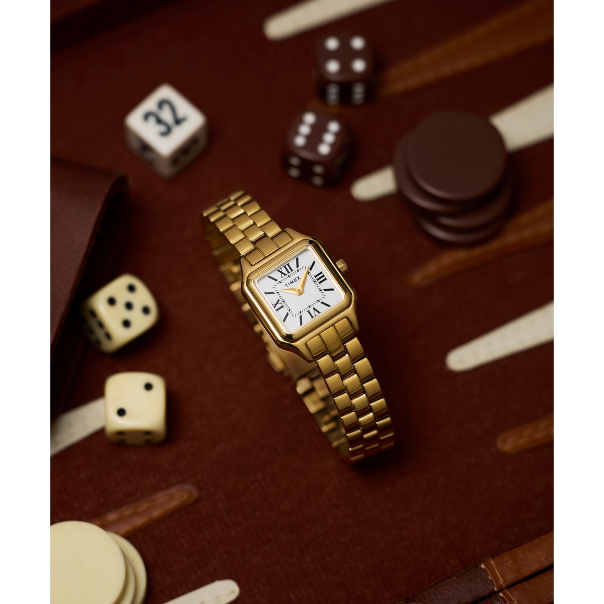 TW2Y23700 Reloj Timex Addison de dama banda de acero inoxidable