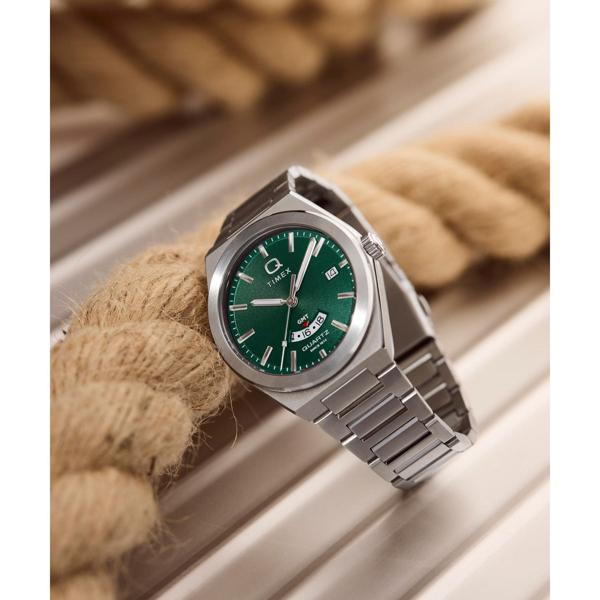 TW2Y24800 Reloj Timex Q Continental de hombre pulsera de metal