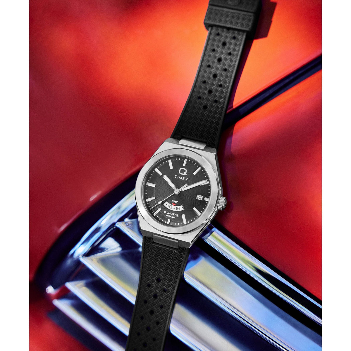 TW2Y24900 Reloj Timex Q Continental de hombre correa de caucho