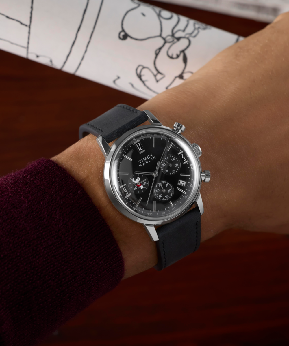 TW2Y48500 Reloj Timex Marlin x Peanuts de hombre banda de piel