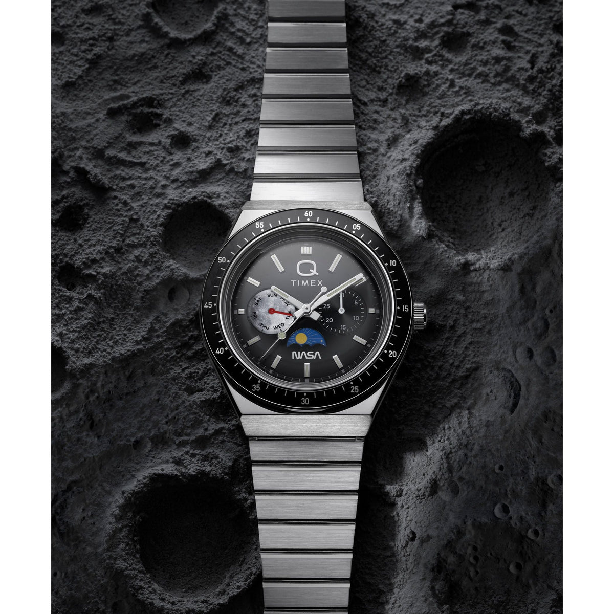 TW2Y56700 Reloj Timex Q NASA de hombre correa de metal