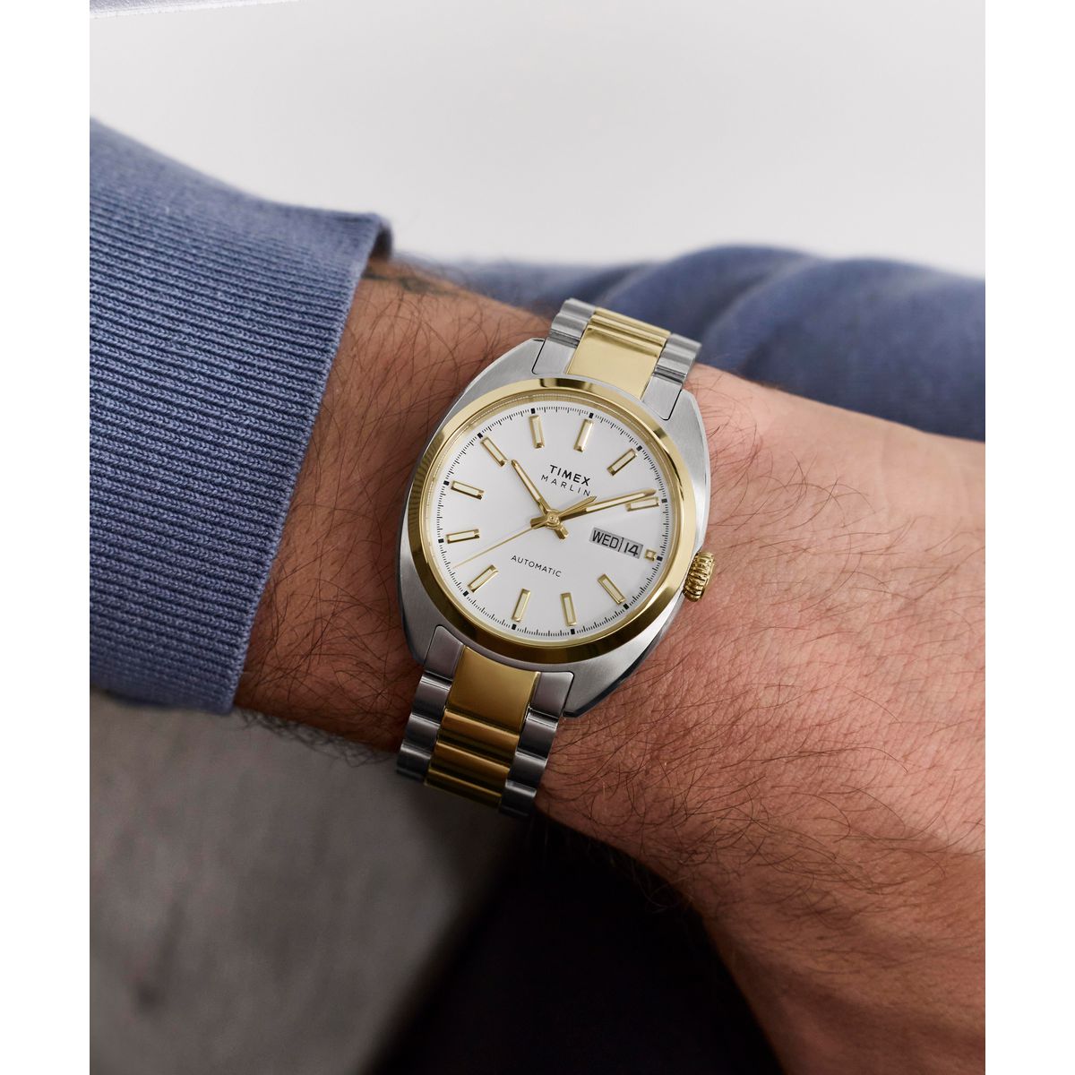 TW2Y65100 Reloj Timex Marlin Draper automático de hombre correa de metal