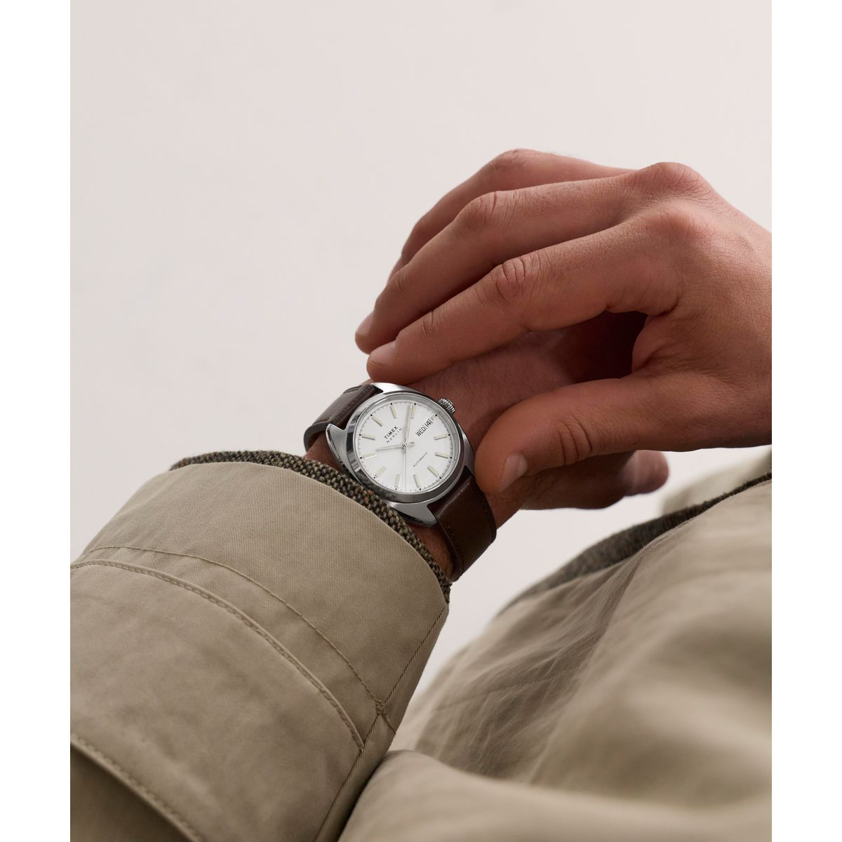 TW2Y65200 Reloj Timex Marlin Draper de caballero banda de piel