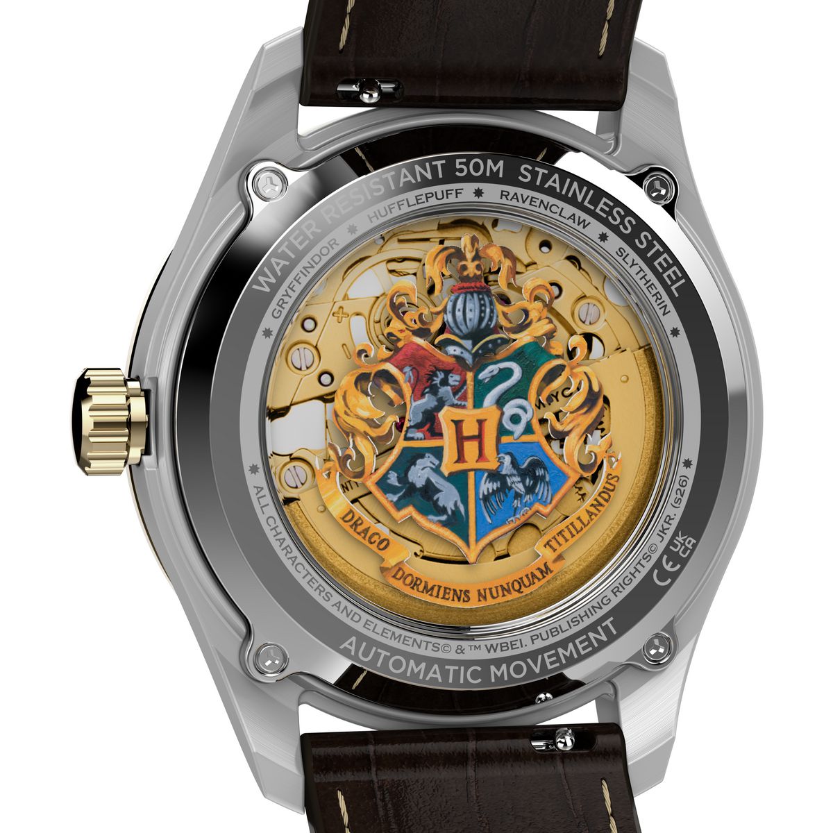 TW2Y75500 Reloj Timex Harry Potter Waterbury Skeleton Automático de hombre correa de cuero