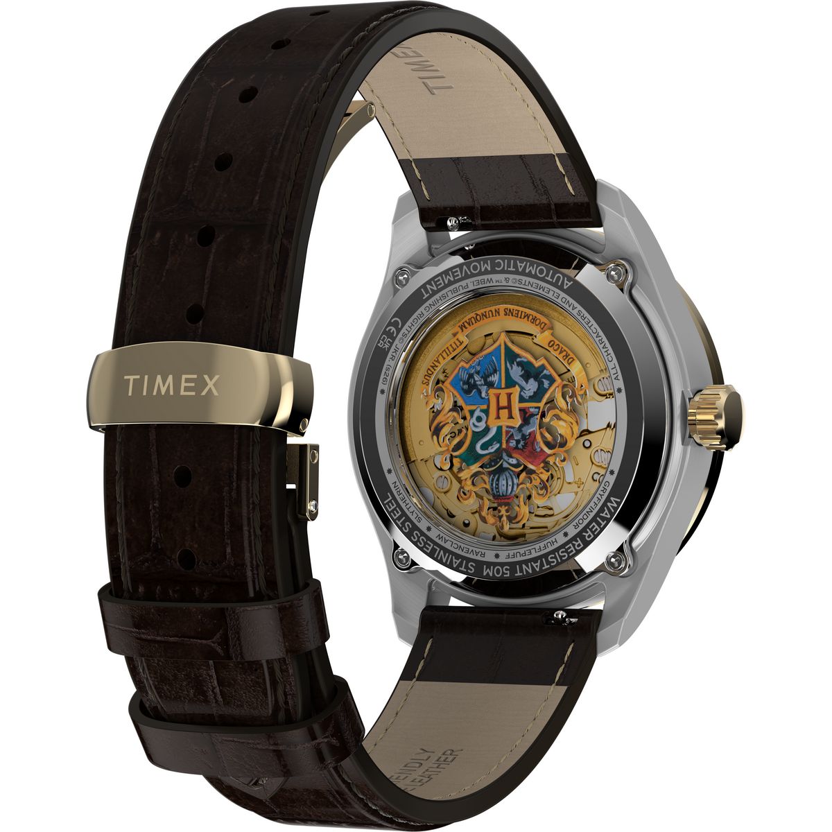 TW2Y75500 Reloj Timex Harry Potter Waterbury Skeleton Automático de hombre correa de cuero