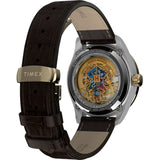 TW2Y75500 Reloj Timex Harry Potter Waterbury Skeleton Automático de hombre correa de cuero