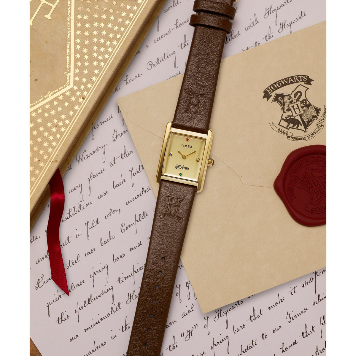 TW2Y75700 Reloj Timex X Harry Potter Hailey Hogwarts de dama banda de piel