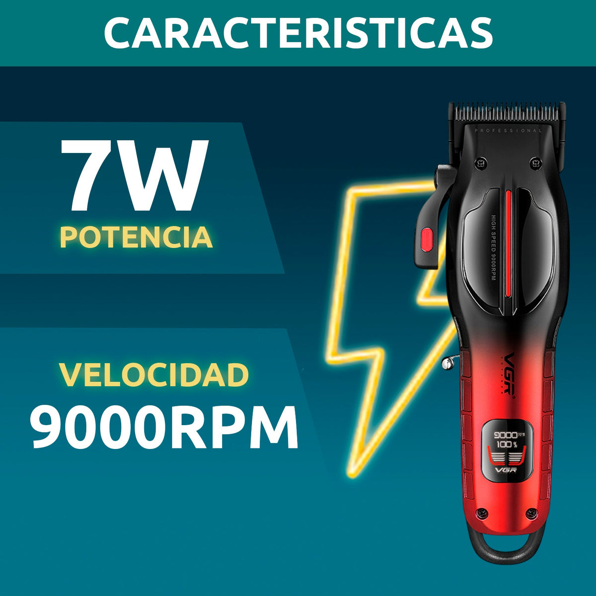 V-026 Máquina Profesional para Corte de Cabello VGR