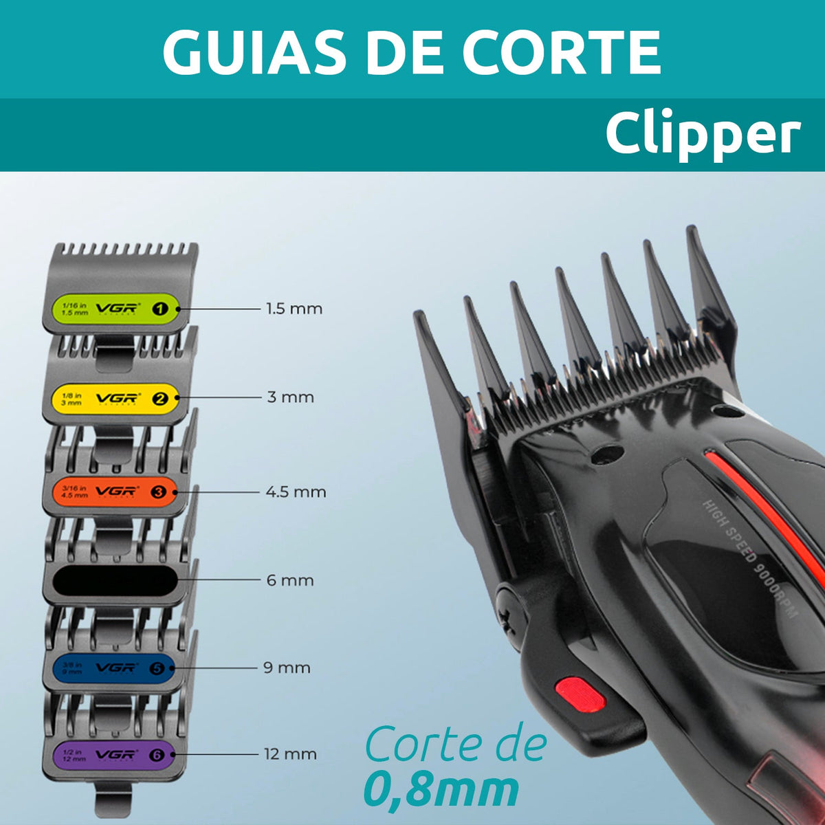 V-026 Máquina Profesional para Corte de Cabello VGR